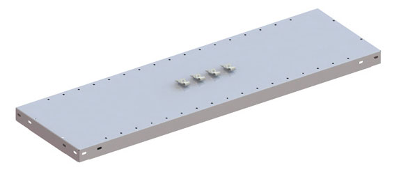 Zusatzboden Steckregal, 1000 x 300 mm (BxT), lackiert