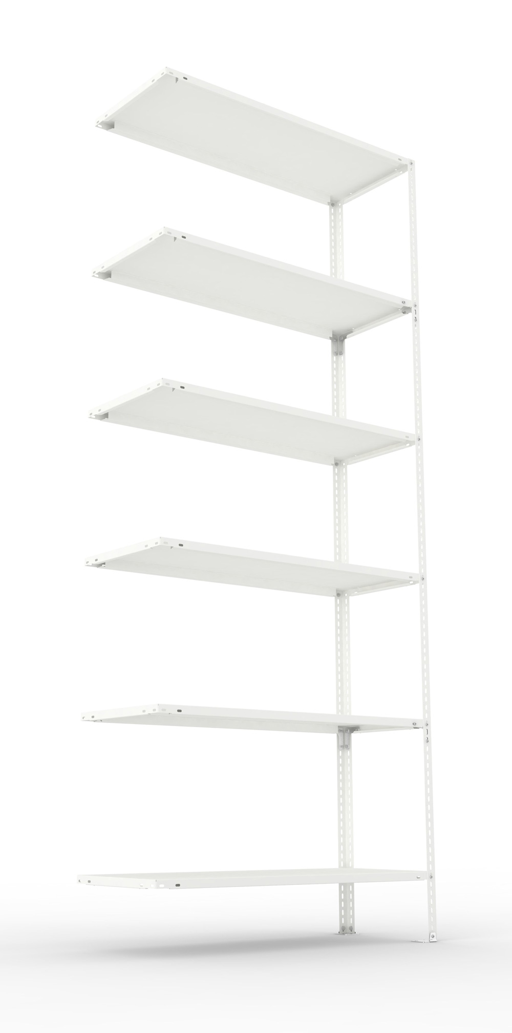 Fachbodenschraubregal, 2500 x 1000 x 400 mm (HxBxT), Anbauregal