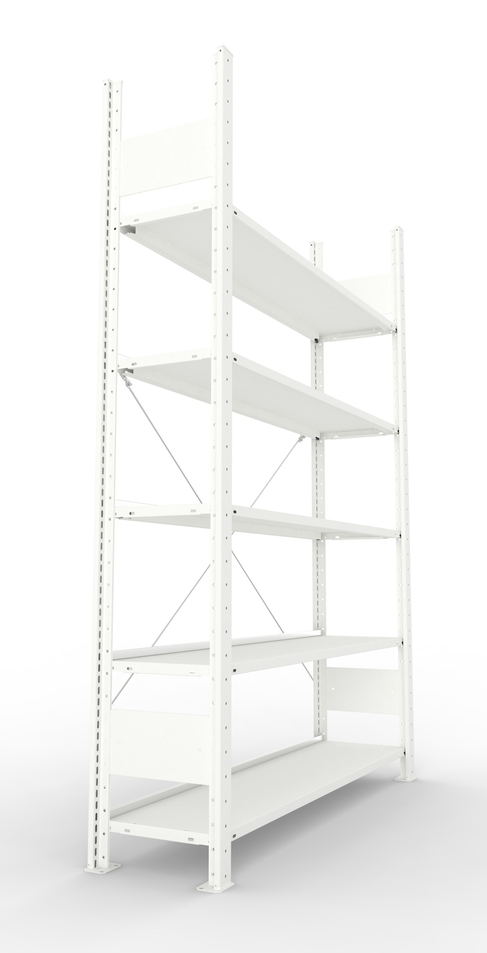 Büroregal, 1850 x 1250 x 300 mm (HxBxT), Grundregal