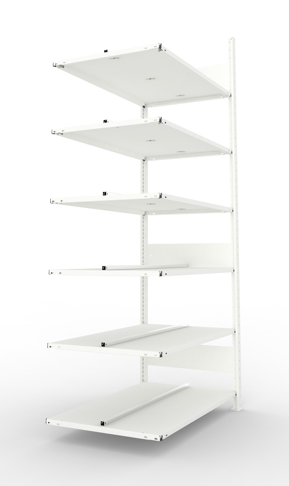 Büroregal, 2200 x 1000 x 600 mm (HxBxT), Anbauregal