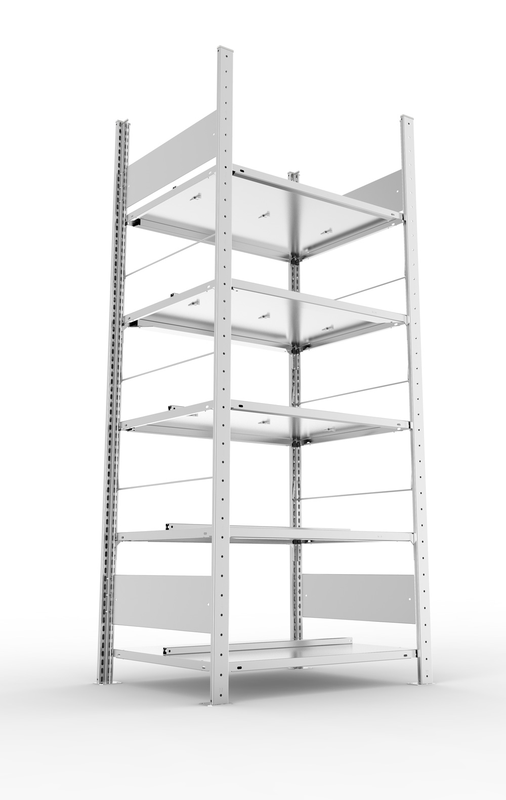 Büroregal, 1850 x 750 x 600 mm (HxBxT), Grundregal