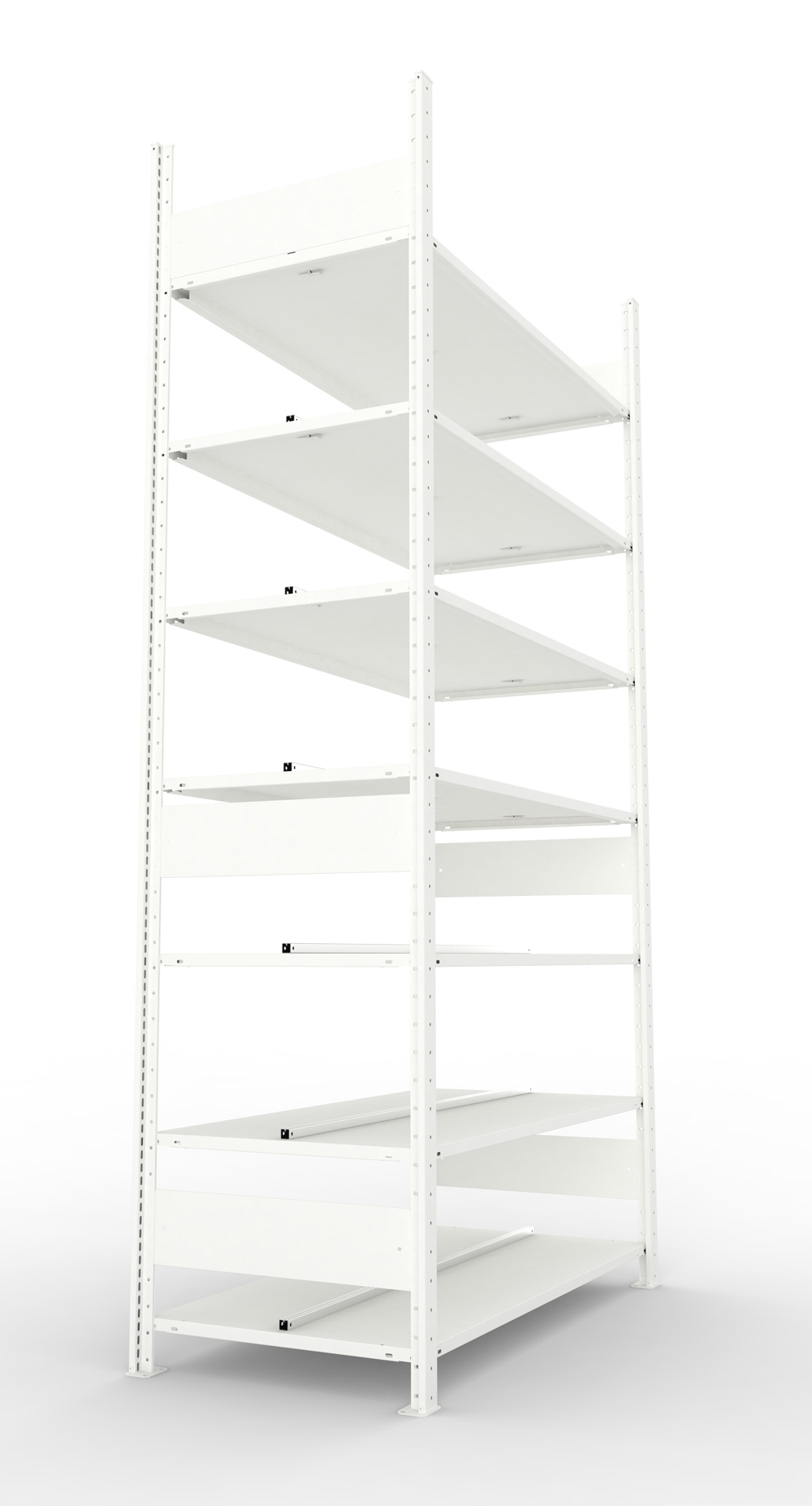 Büroregal, 2500 x 1250 x 600 mm (HxBxT), Grundregal