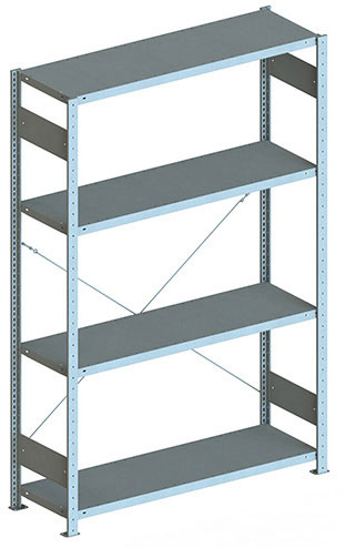 Fachbodenregal, 2000 x 1300 x 400 mm (HxBxT), Grundregal