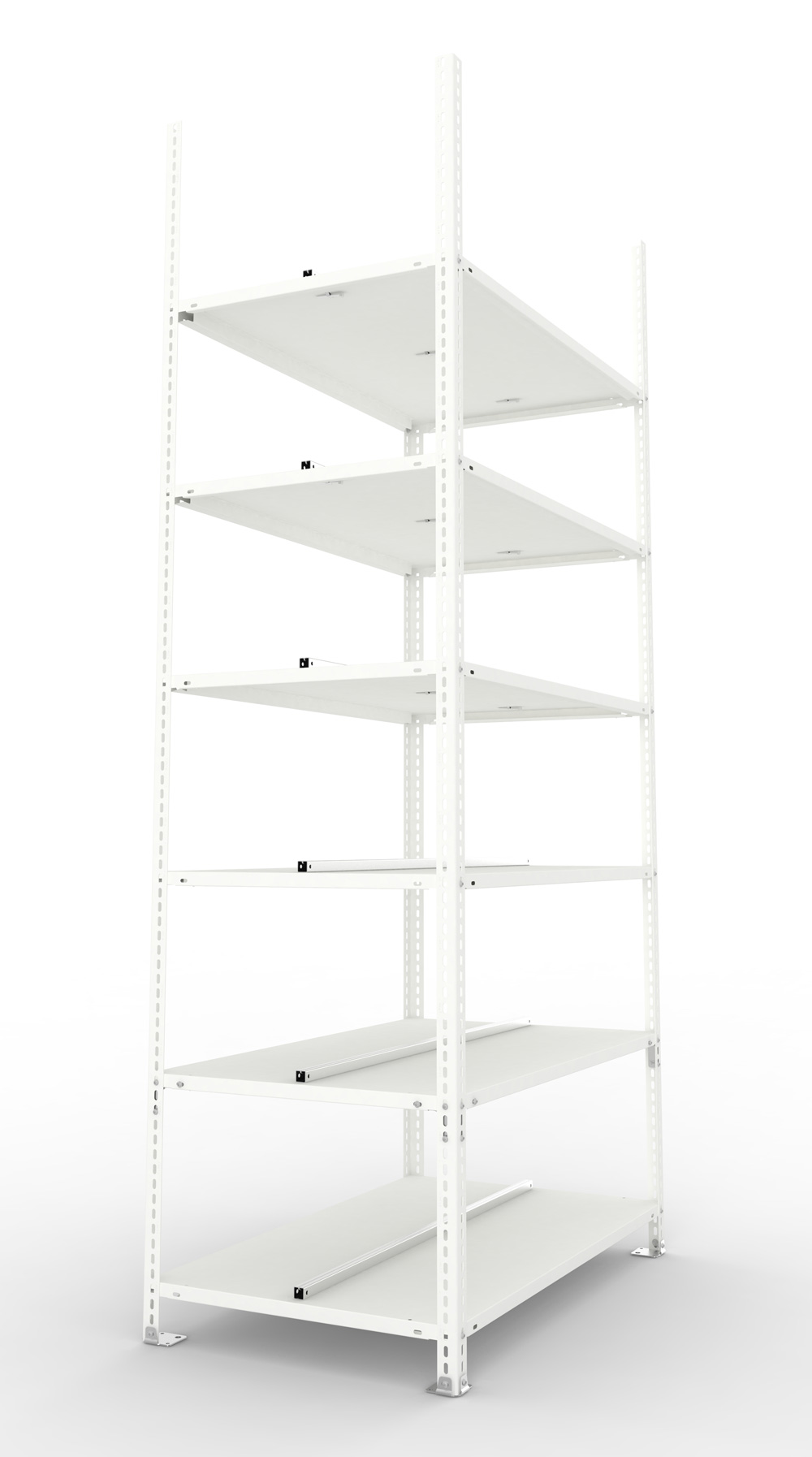 Büroschraubregal 2200 x 1000 x 600 mm (HxBxT), Grundregal