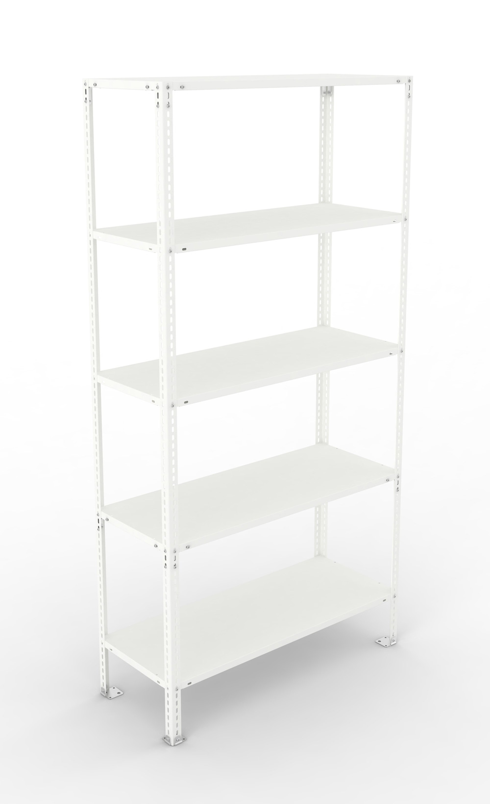 Fachbodenschraubregal, 2000 x 1000 x 400 mm (HxBxT), Grundregal