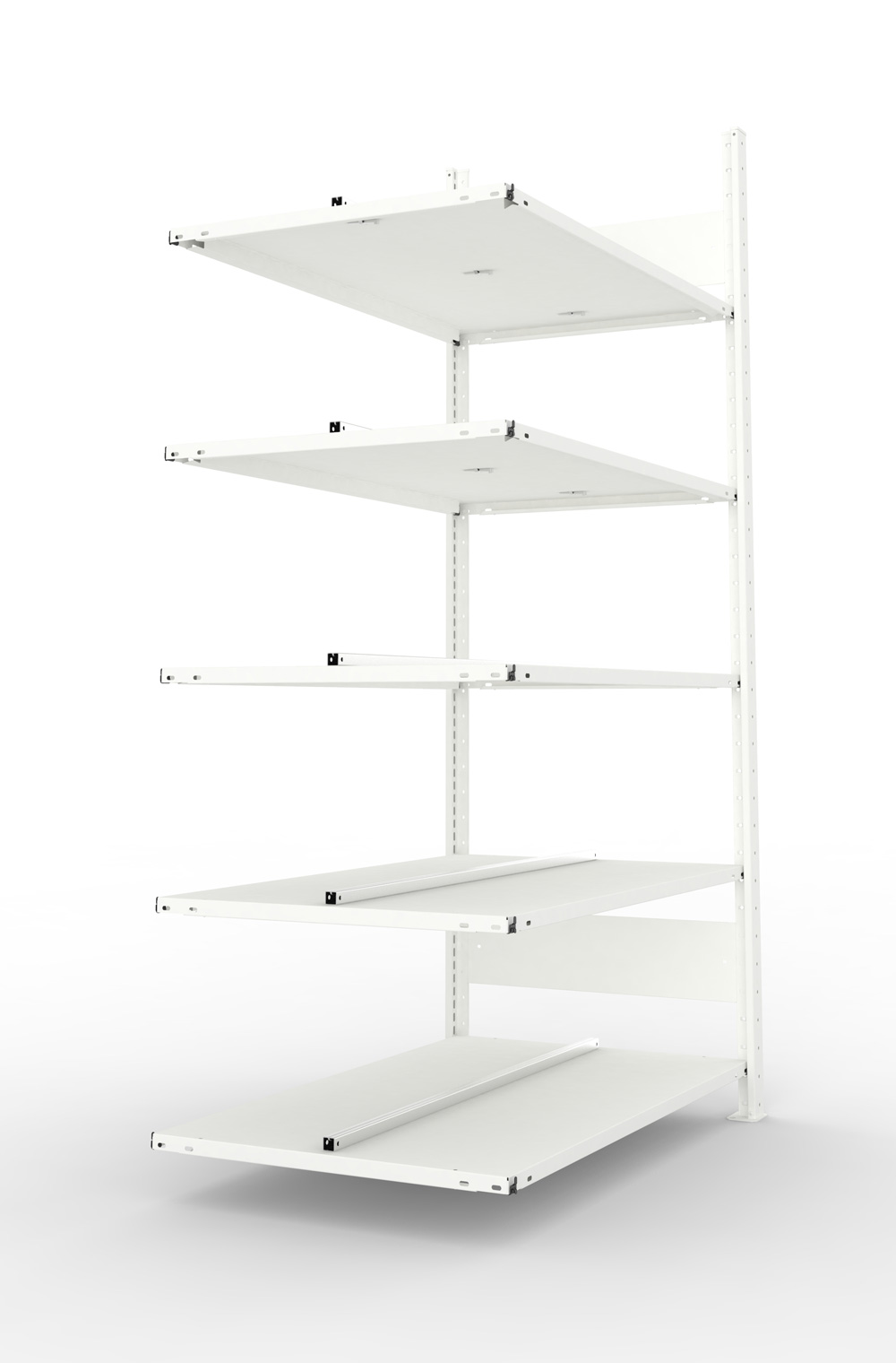 Büroregal, 1850 x 1000 x 600 mm (HxBxT), Anbauregal