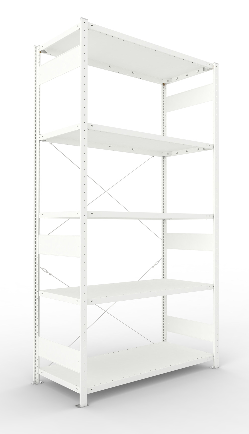 Fachbodenregal, 2500 x 1300 x 600 mm (HxBxT), Grundregal