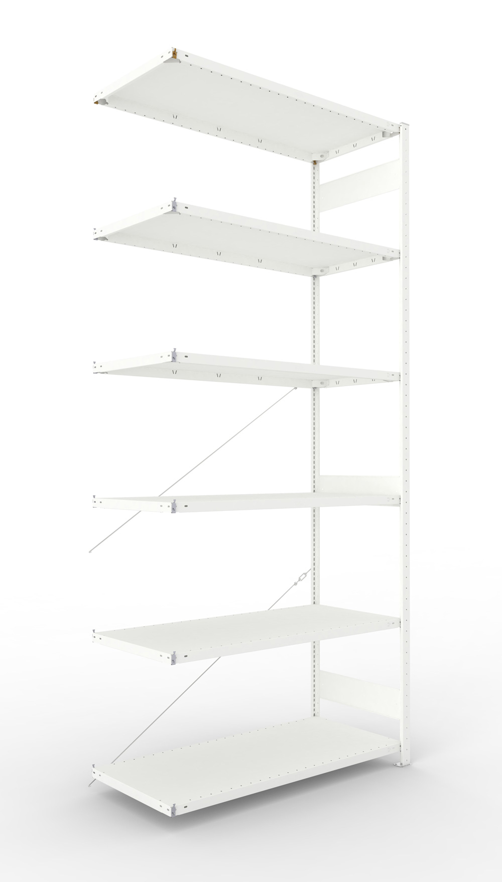 Fachbodenregal, 3000 x 1300 x 600 mm (HxBxT), Anbauregal