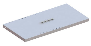 Zusatzboden Steckregal, 1000 x 500 mm (BxT), lackiert