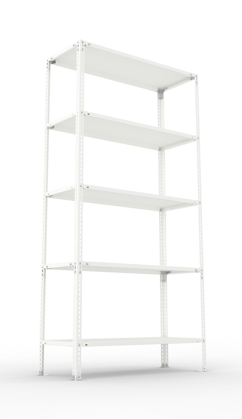 Fachbodenschraubregal, 2000 x 1000 x 400 mm (HxBxT), Grundregal