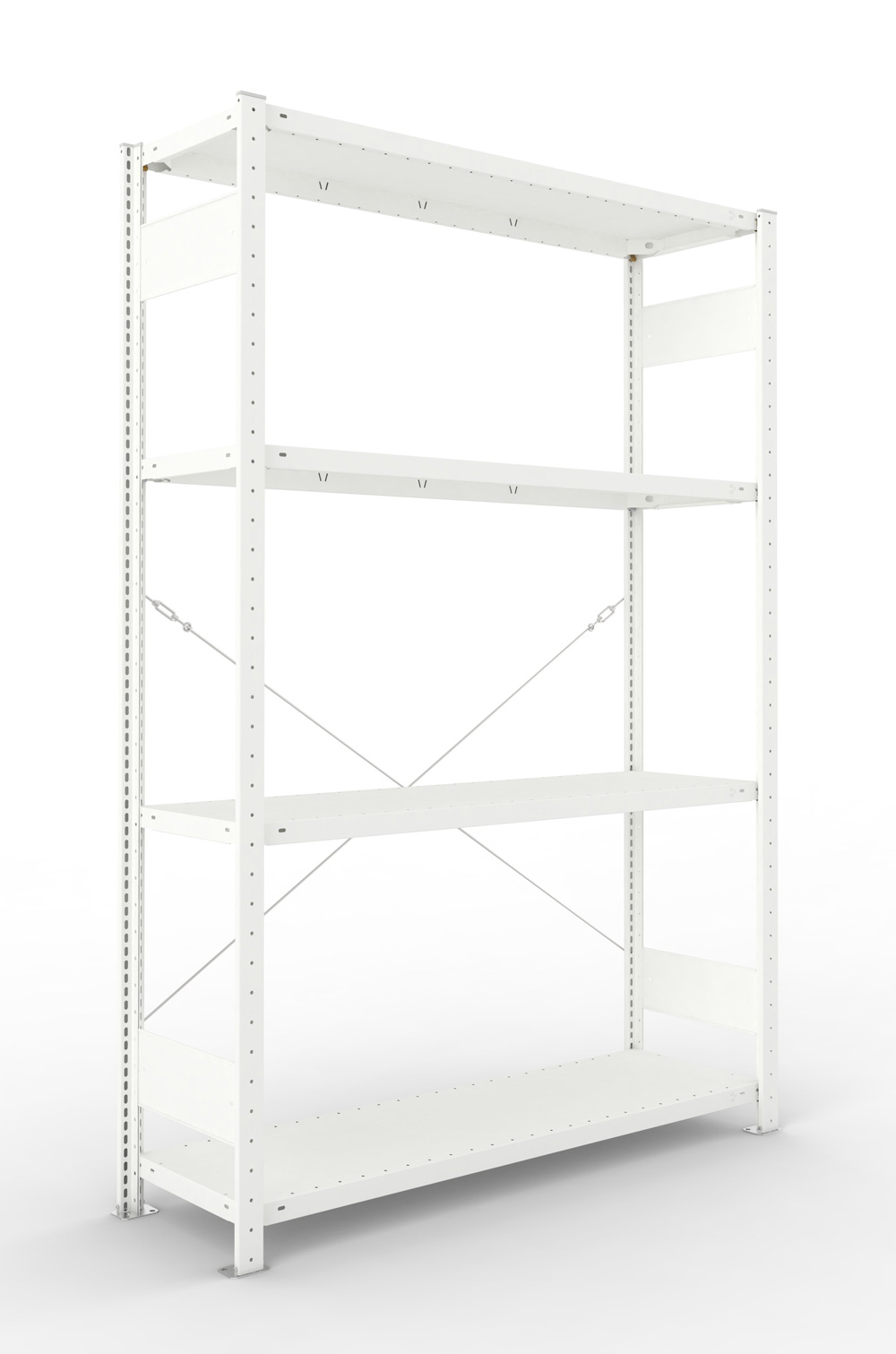 Fachbodenregal, 2000 x 1300 x 400 mm (HxBxT), Grundregal
