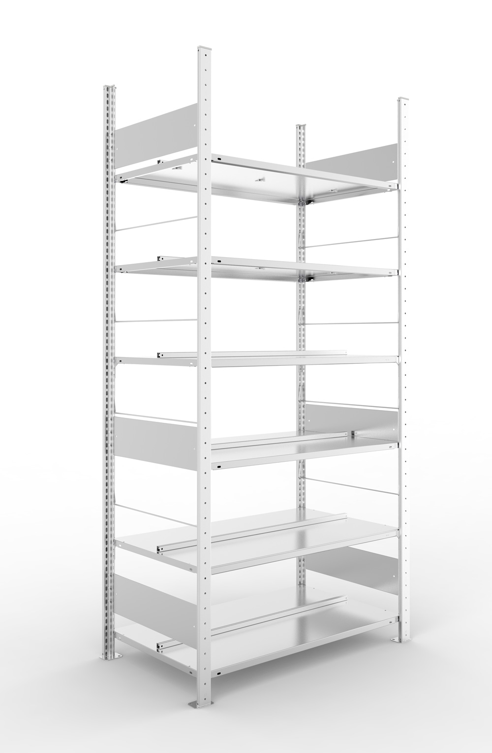 Büroregal, 2200 x 1000 x 600 mm (HxBxT), Grundregal