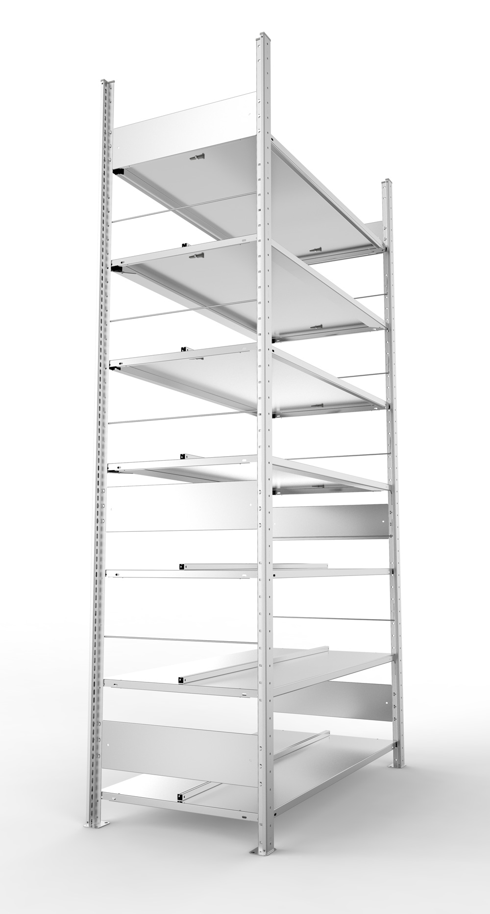 Büroregal, 2500 x 1250 x 600 mm (HxBxT), Grundregal