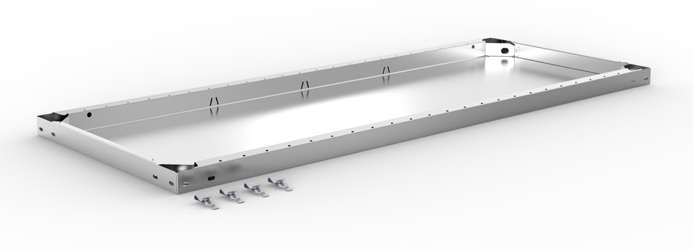 Zusatzboden Steckregal, 1300 x 500 mm (BxT), verzinkt
