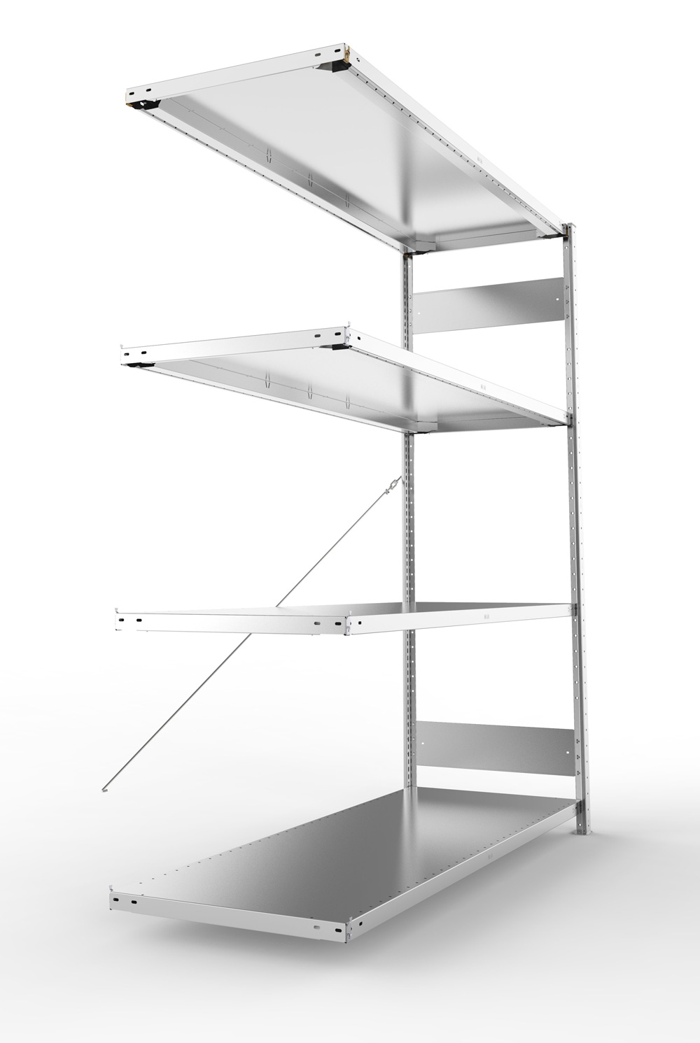 Großfachregal, 2000x1700x600 (HxBxT),  Anbauregal