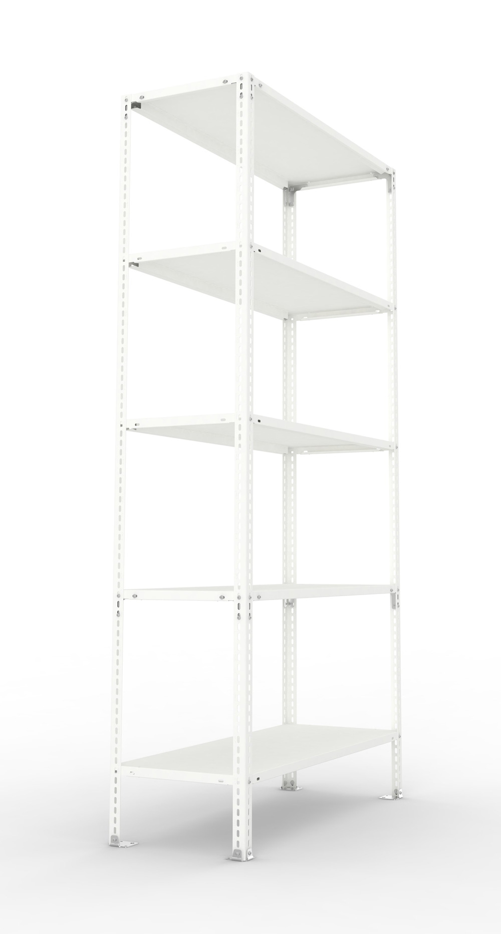 Fachbodenschraubregal, 2000 x 1000 x 400 mm (HxBxT), Grundregal