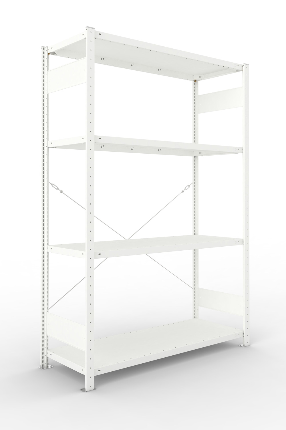 Fachbodenregal, 2000 x 1300 x 500 mm (HxBxT), Grundregal