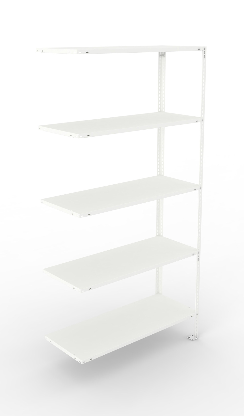 Fachbodenschraubregal, 2000 x 1000 x 400 mm (HxBxT), Anbauregal