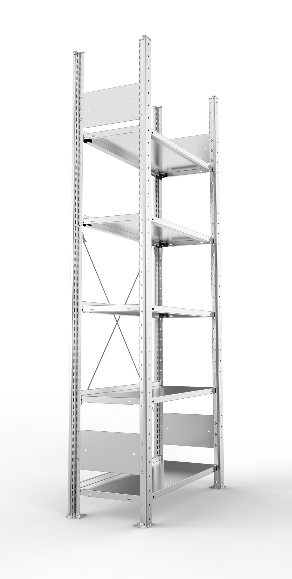Büroregal, 1850 x 750 x 300 mm (HxBxT), Grundregal