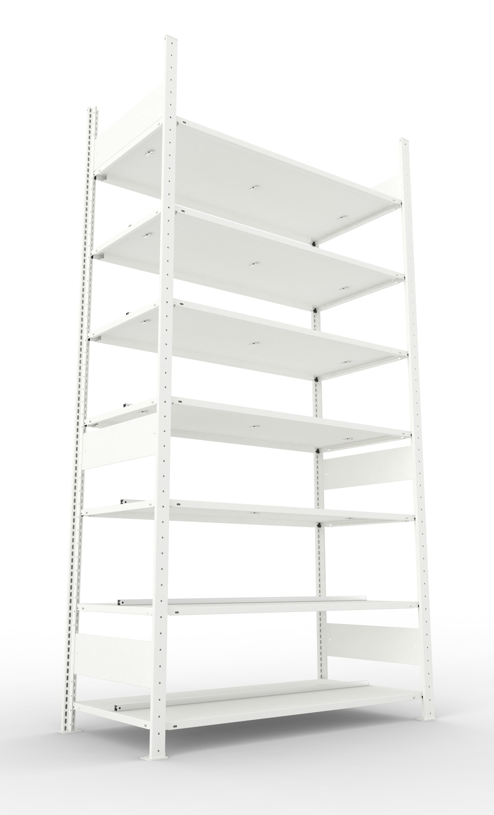 Büroregal, 2500 x 1250 x 600 mm (HxBxT), Grundregal