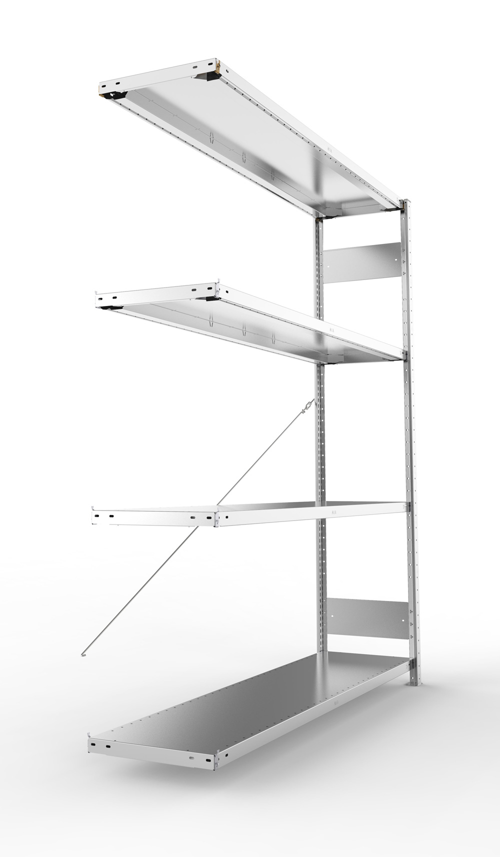 Großfachregal, 2000x1700x400 (HxBxT),  Anbauregal