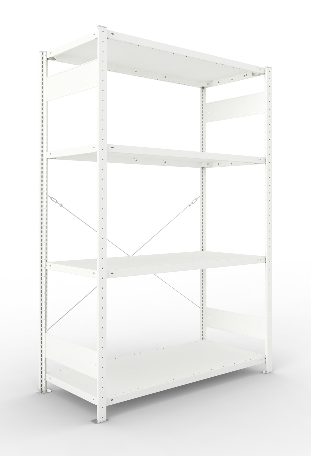 Fachbodenregal, 2000 x 1300 x 600 mm (HxBxT), Grundregal