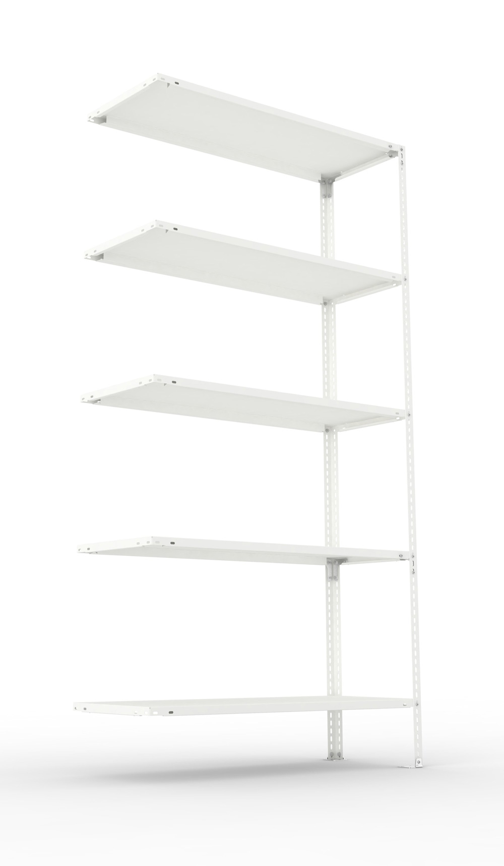 Fachbodenschraubregal, 2000 x 1000 x 400 mm (HxBxT), Anbauregal