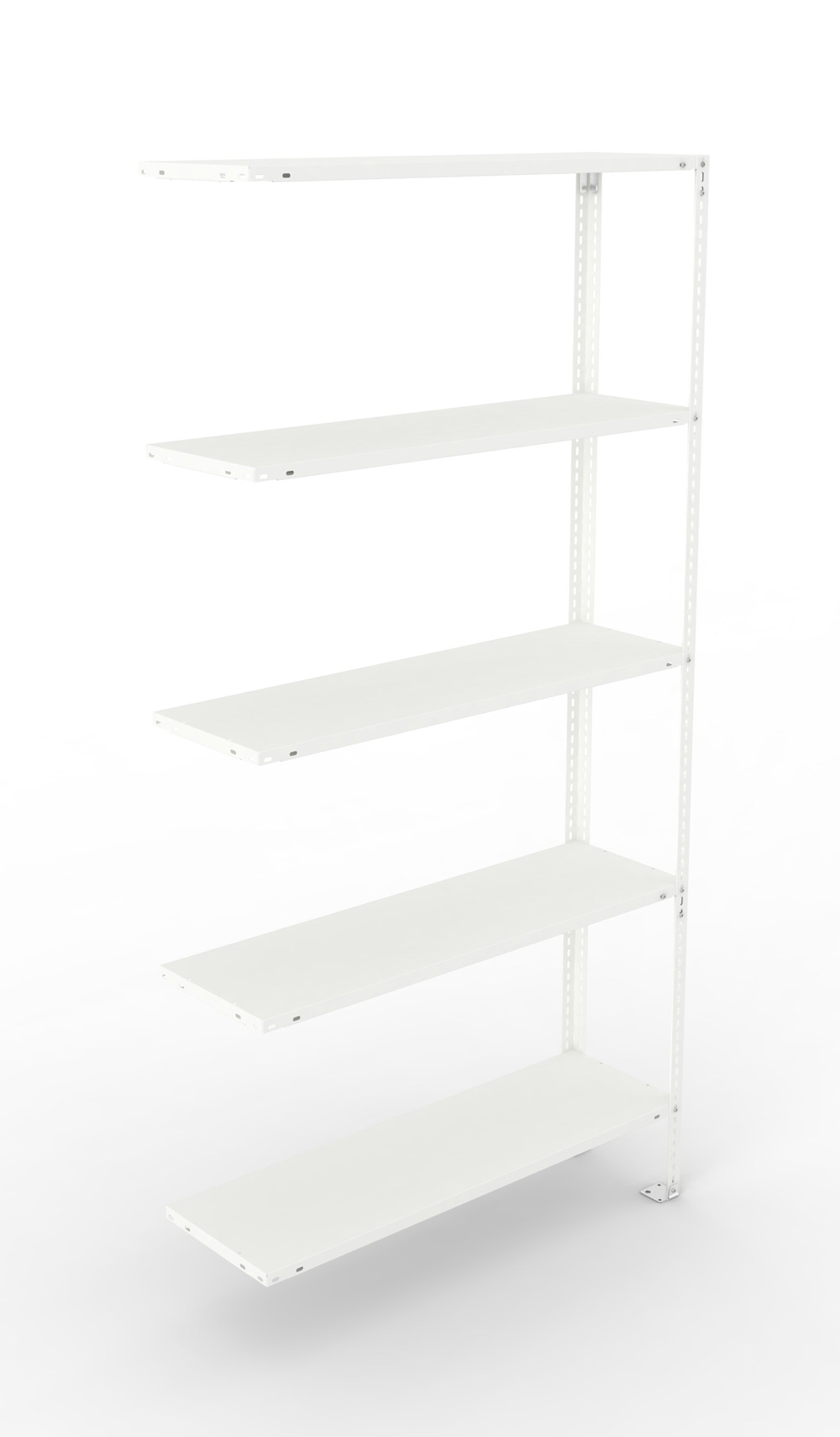 Fachbodenschraubregal, 2000 x 1000 x 300 mm (HxBxT), Anbauregal