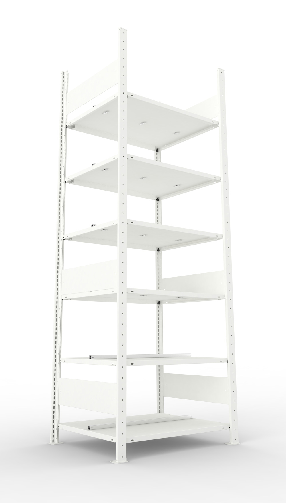 Büroregal, 2200 x 750 x 600 mm (HxBxT), Grundregal