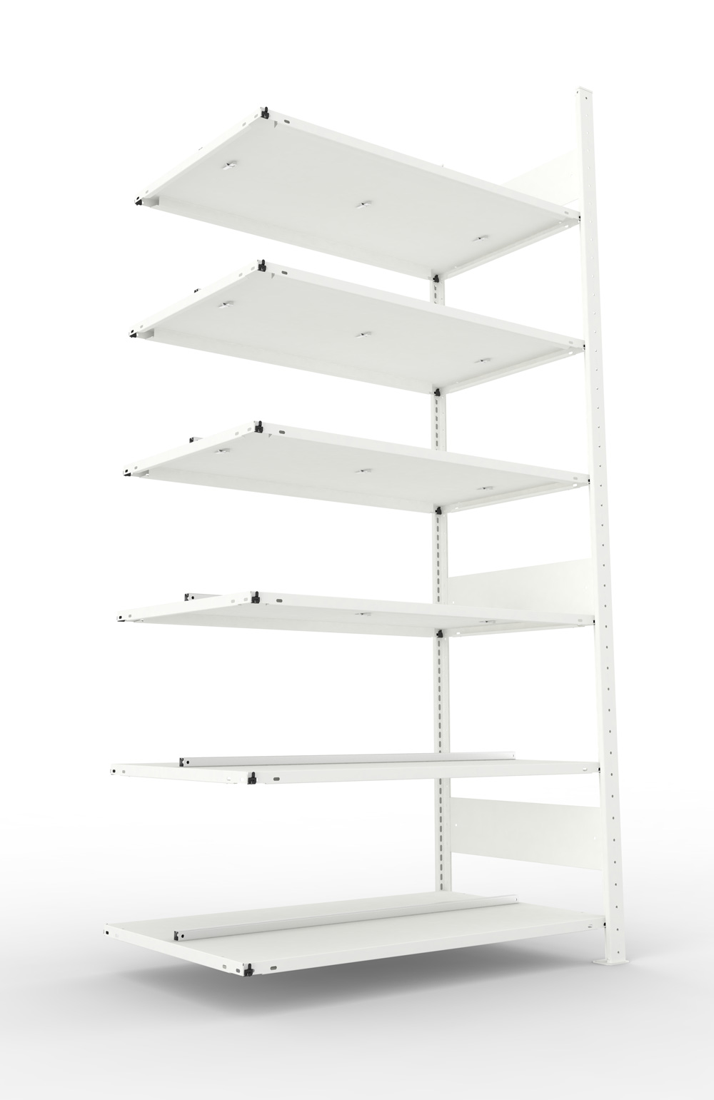 Büroregal, 2200 x 1000 x 600 mm (HxBxT), Anbauregal