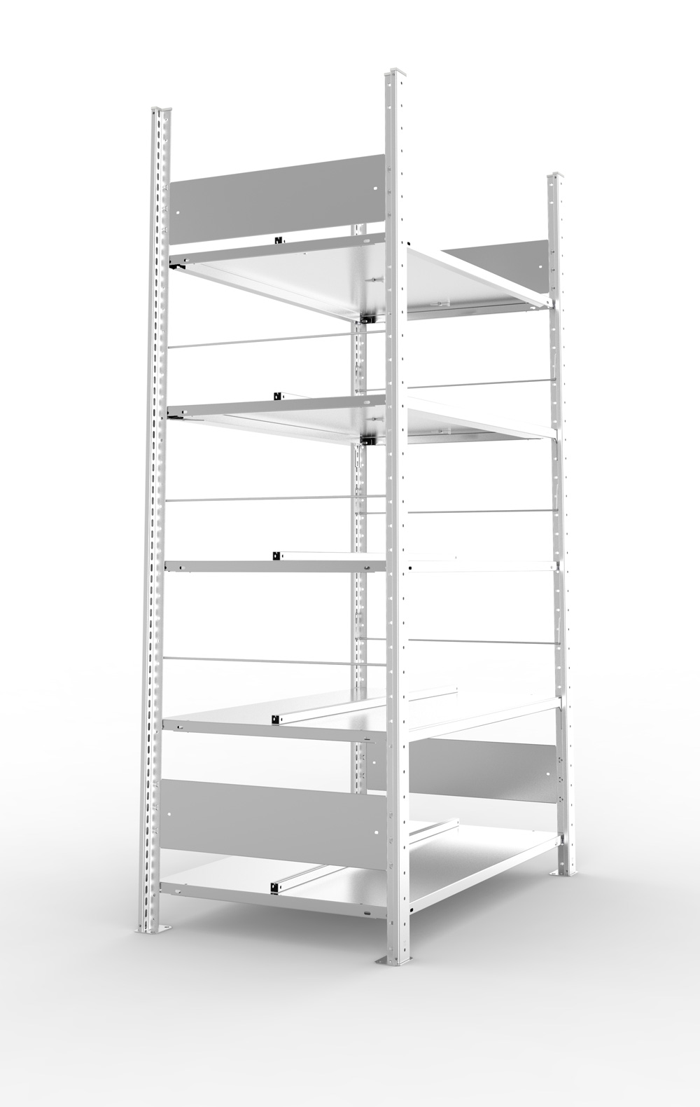 Büroregal, 1850 x 1000 x 600 mm (HxBxT), Grundregal