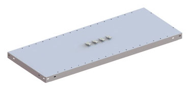 Zusatzboden Steckregal, 1000 x 400 mm (BxT), lackiert