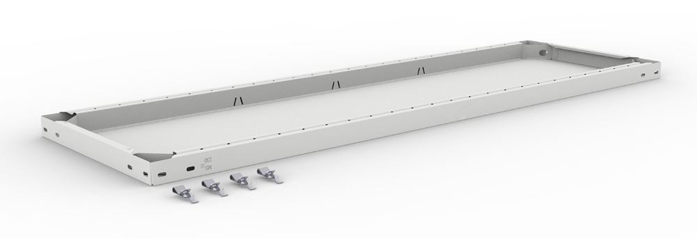 Zusatzboden Steckregal, 1300 x 400 mm (BxT), lackiert