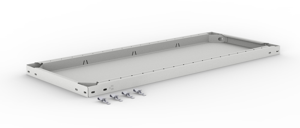 Zusatzboden Steckregal, 1000 x 400 mm (BxT), lackiert