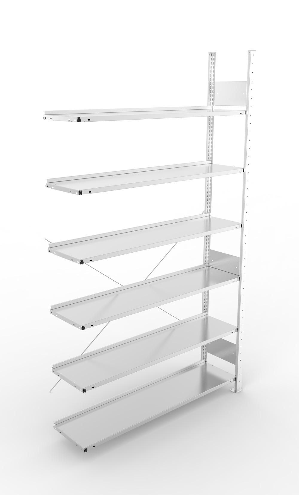 Büroregal, 2200 x 1250 x 300 mm (HxBxT), Anbauregal