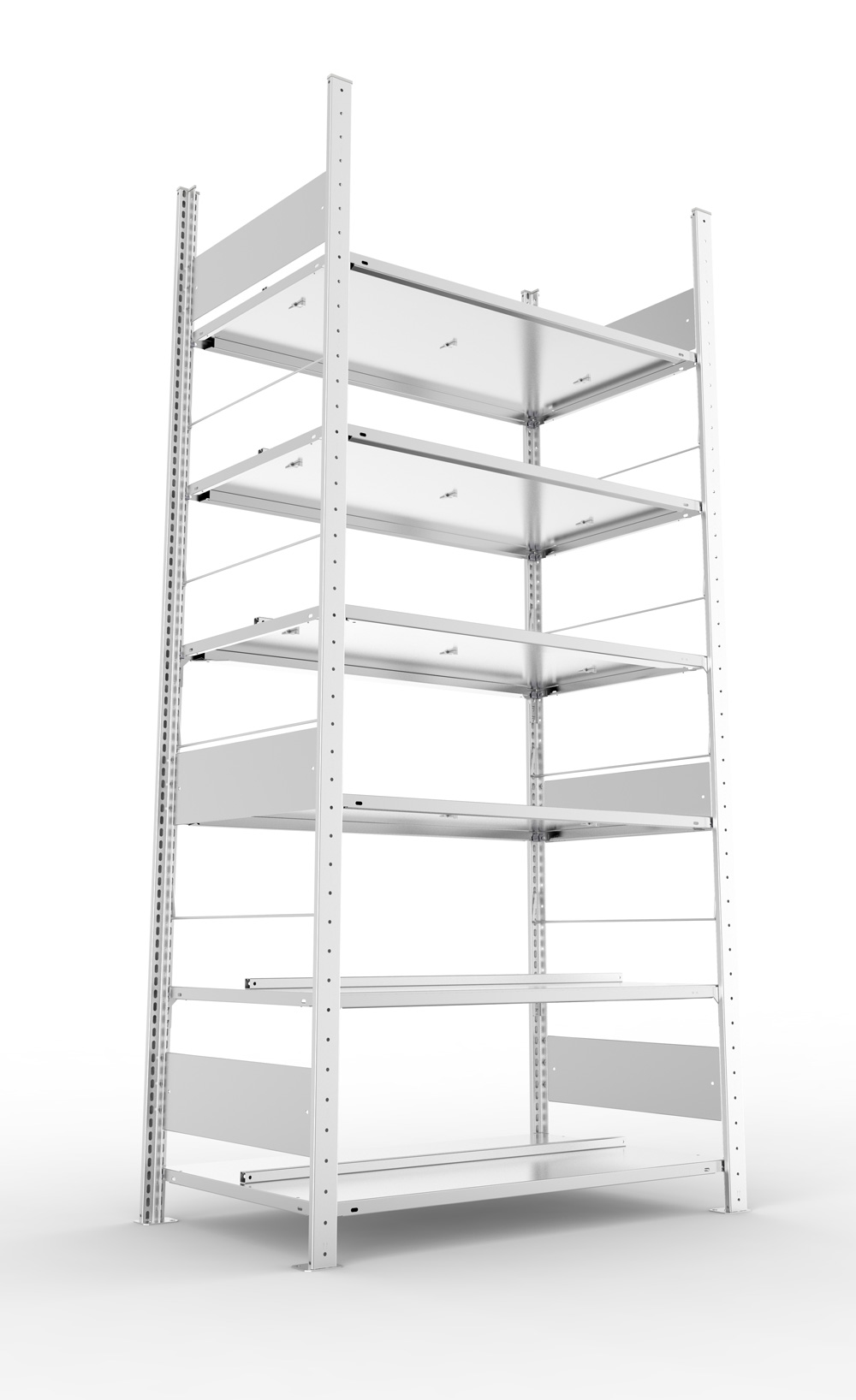 Büroregal, 2200 x 1000 x 600 mm (HxBxT), Grundregal