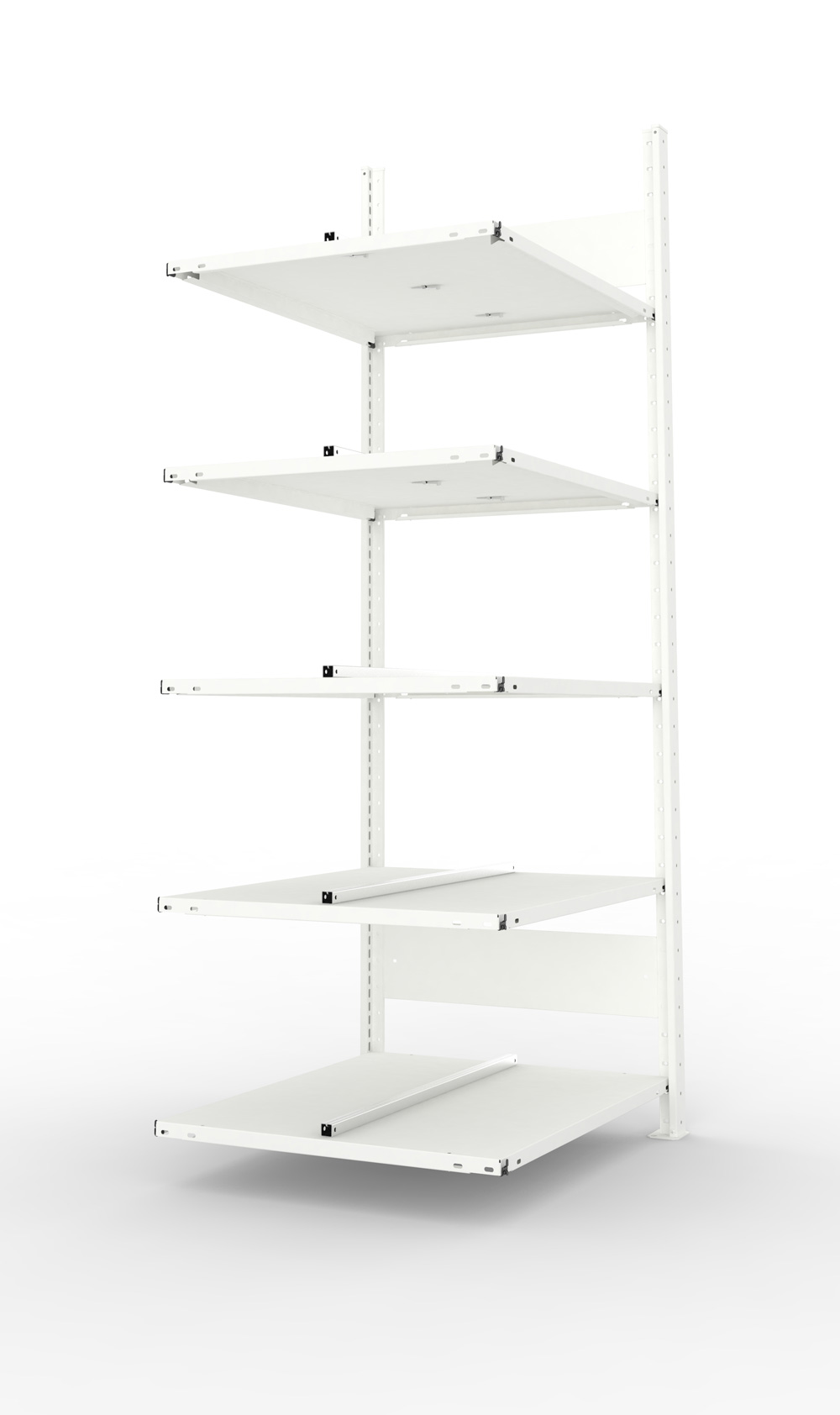 Büroregal, 1850 x 750 x 600 mm (HxBxT), Anbauregal