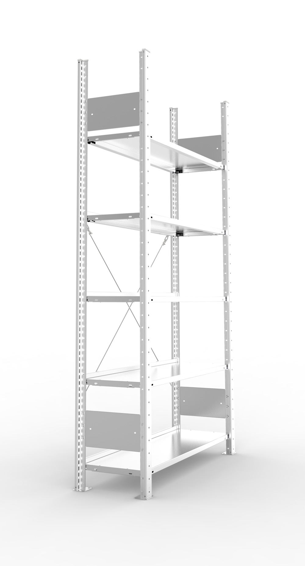 Büroregal, 1850 x 1000 x 300 mm (HxBxT), Grundregal
