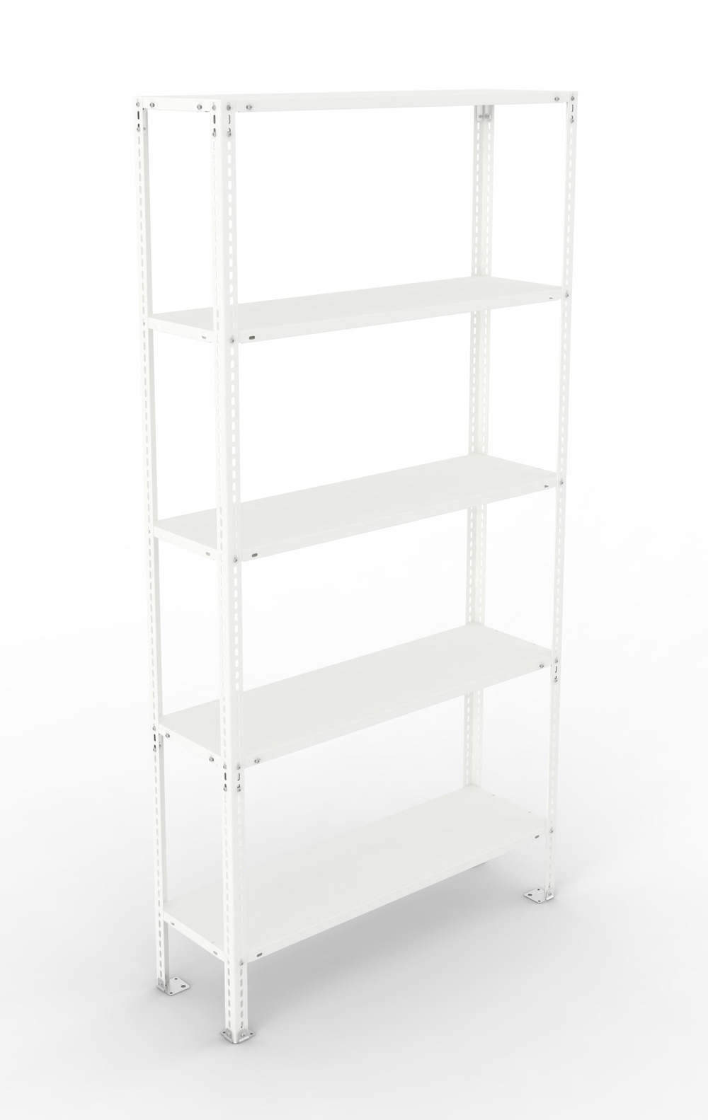 Fachbodenschraubregal, 2000 x 1000 x 300 mm (HxBxT), Grundregal