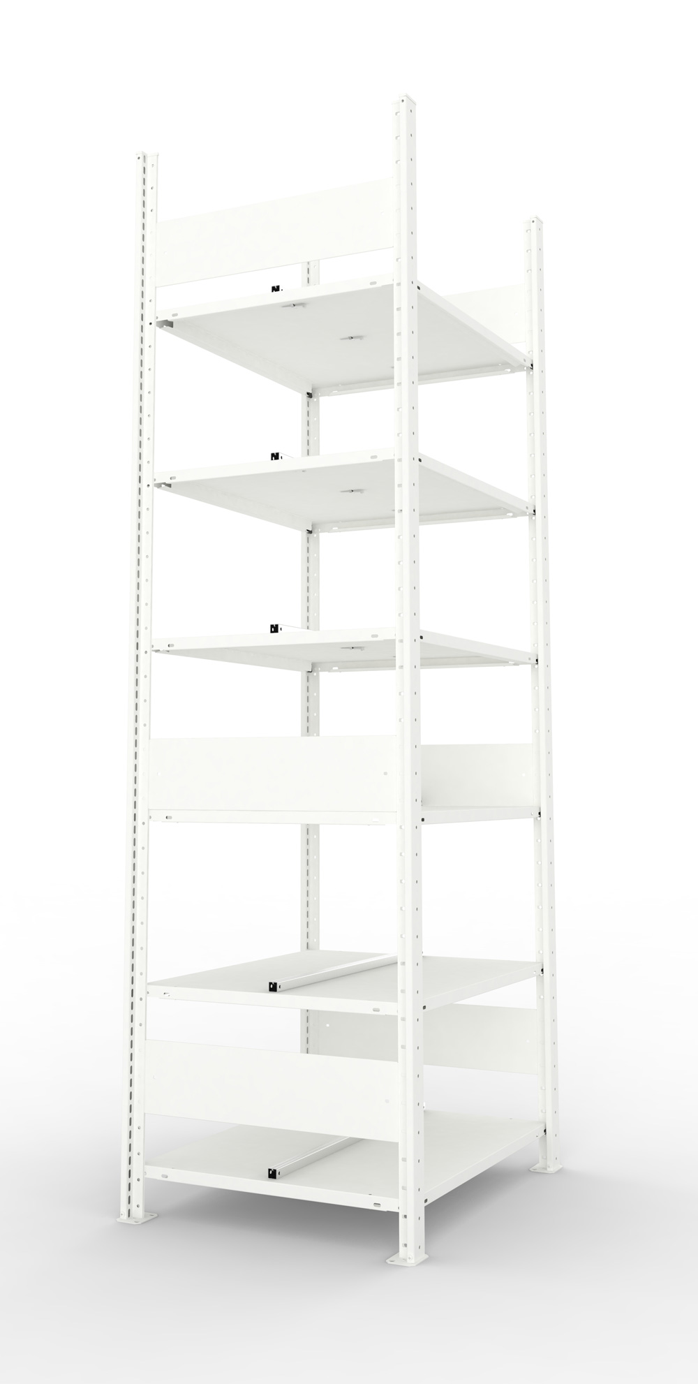 Büroregal, 2200 x 750 x 600 mm (HxBxT), Grundregal