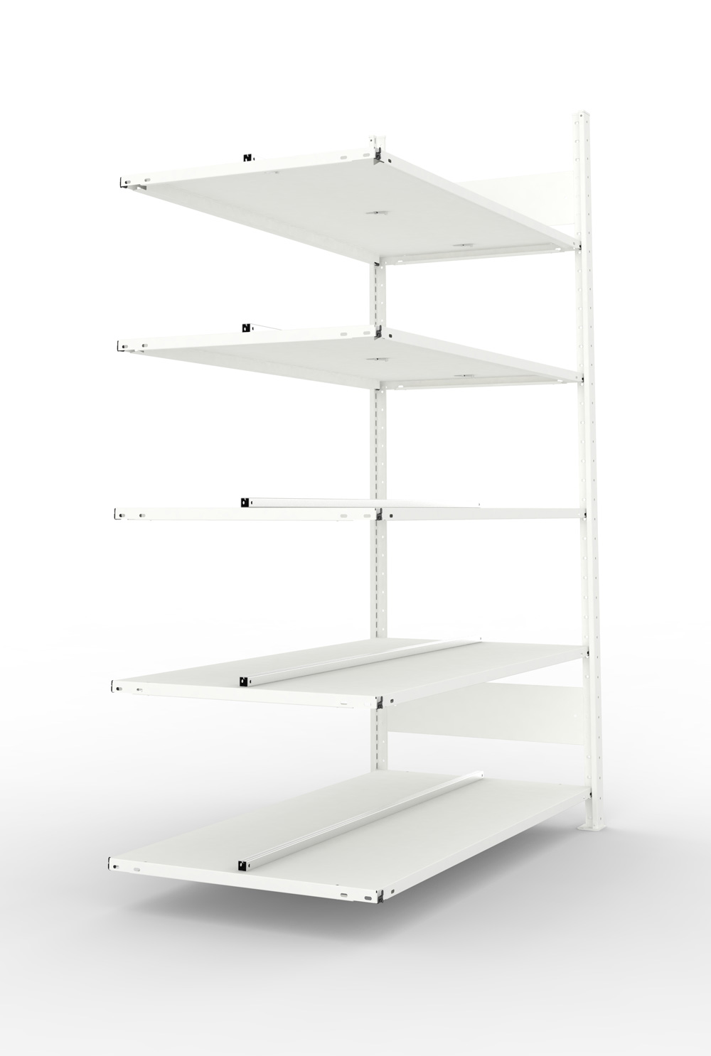 Büroregal, 1850 x 1250 x 600 mm (HxBxT), Anbauregal