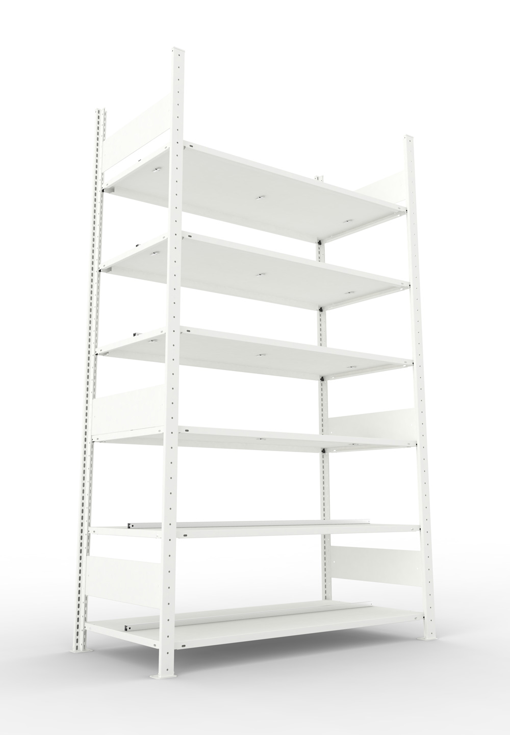 Büroregal, 2200 x 1250 x 600 mm (HxBxT), Grundregal