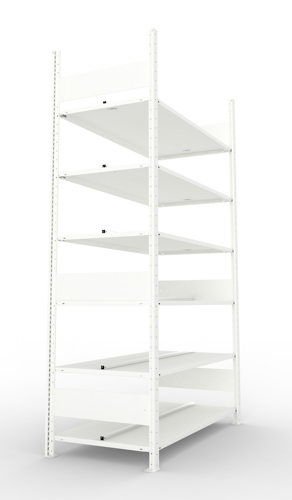 Büroregal, 2200 x 1250 x 600 mm (HxBxT), Grundregal