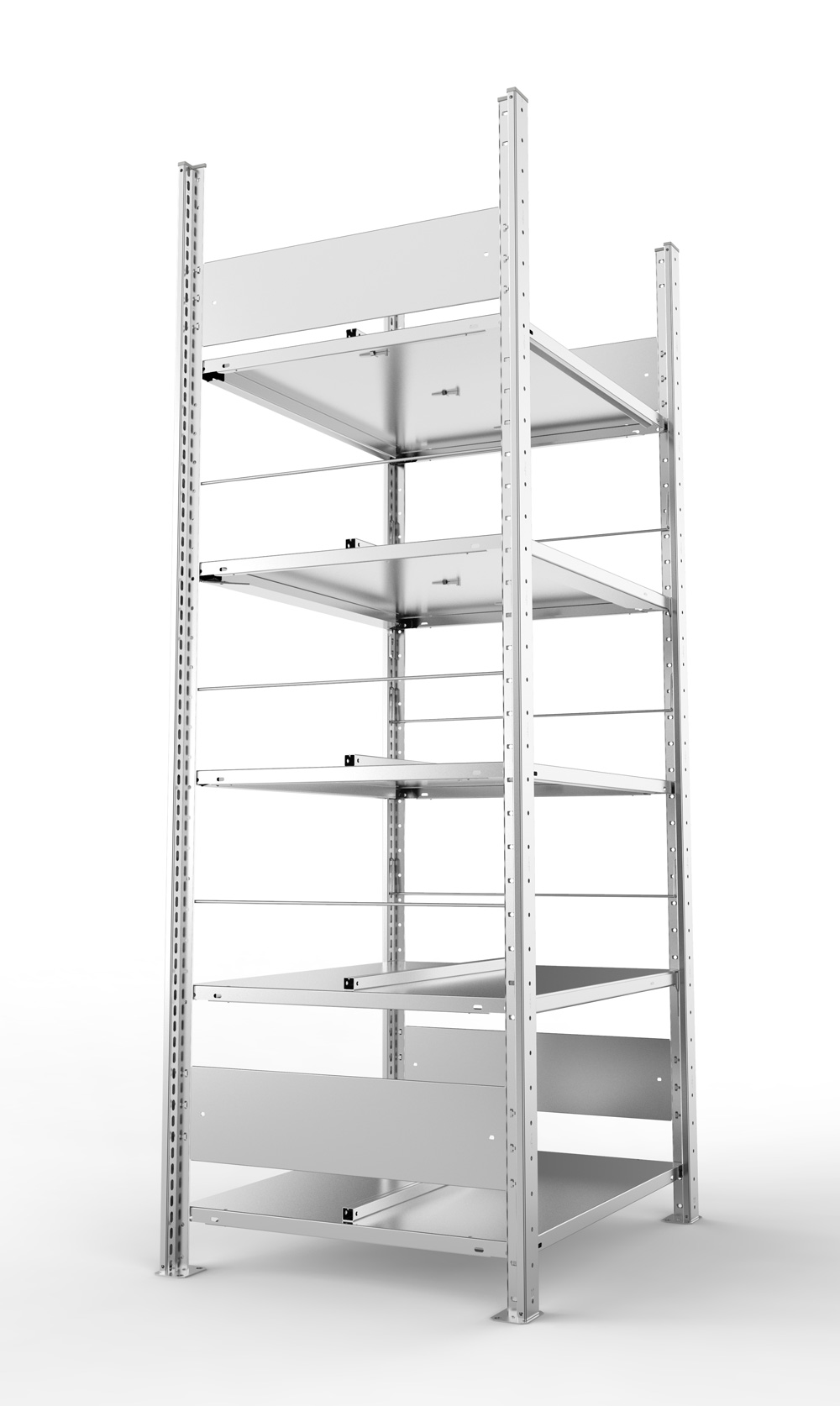 Büroregal, 1850 x 750 x 600 mm (HxBxT), Grundregal