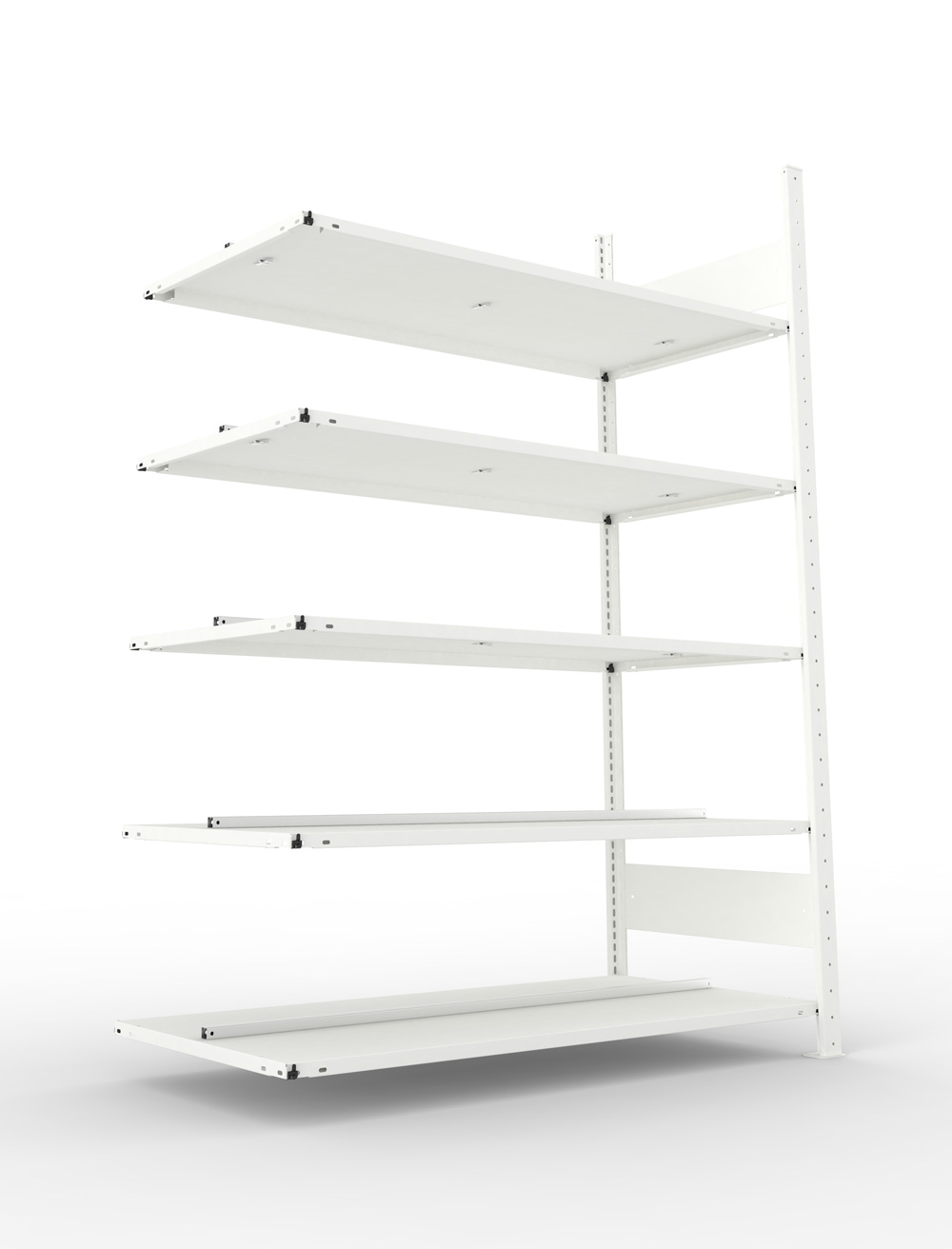 Büroregal, 1850 x 1250 x 600 mm (HxBxT), Anbauregal