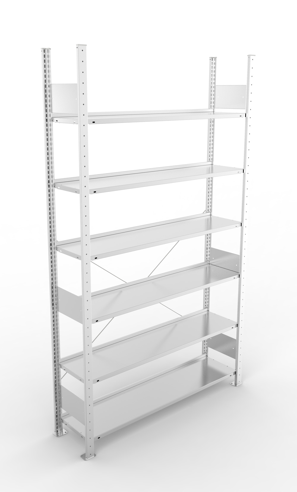 Büroregal, 2200 x 1250 x 300 mm (HxBxT), Grundregal