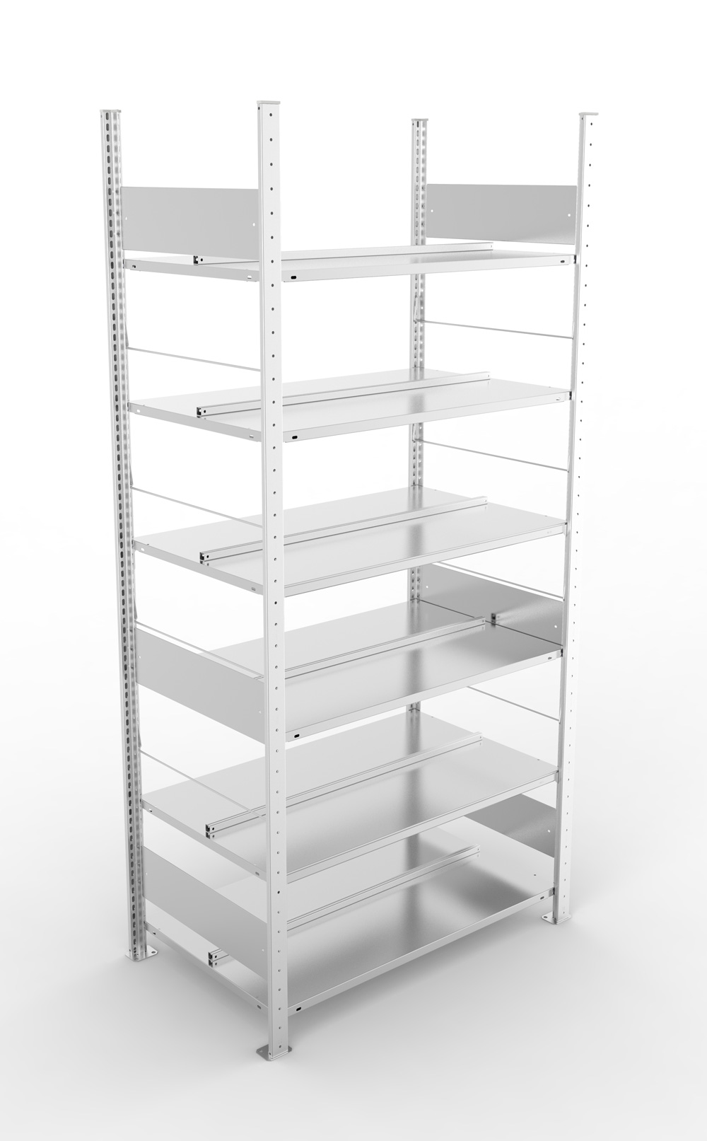 Büroregal, 2200 x 1000 x 600 mm (HxBxT), Grundregal