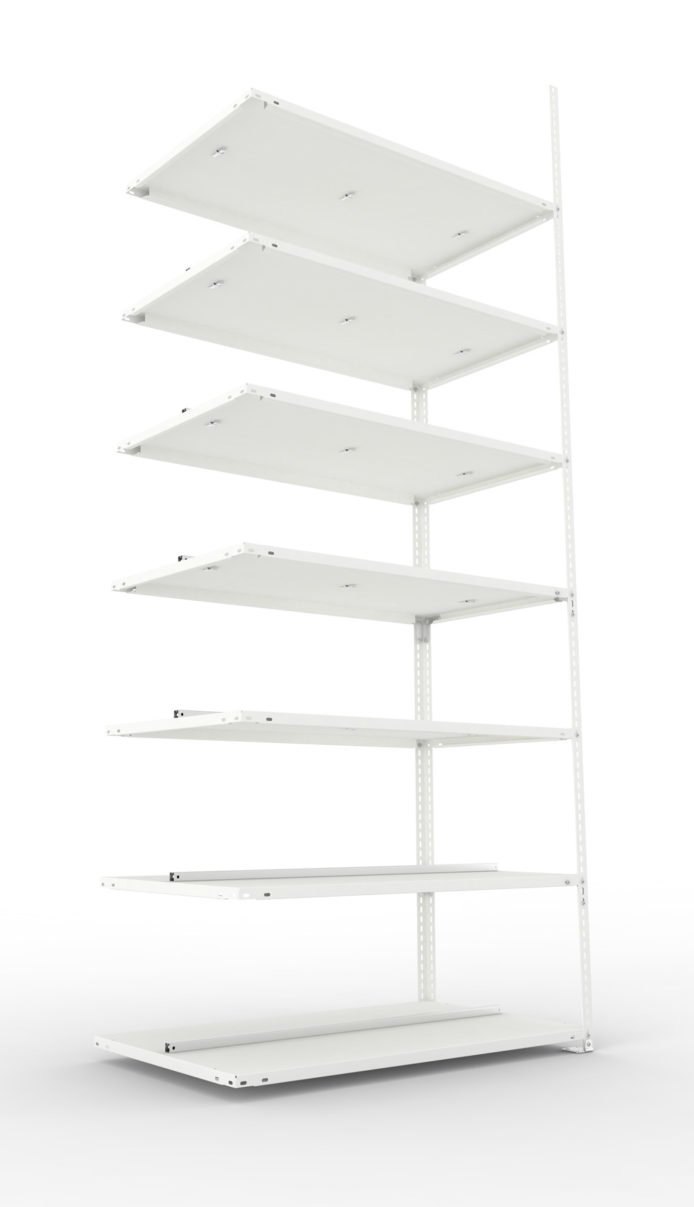 Büroschraubregal 2500 x 1000 x 600 mm (HxBxT), Anbauregal