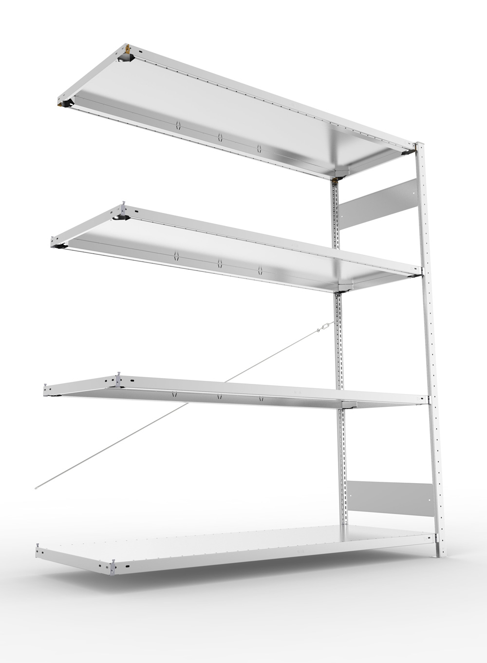 Großfachregal, 2000x1700x600 (HxBxT),  Anbauregal