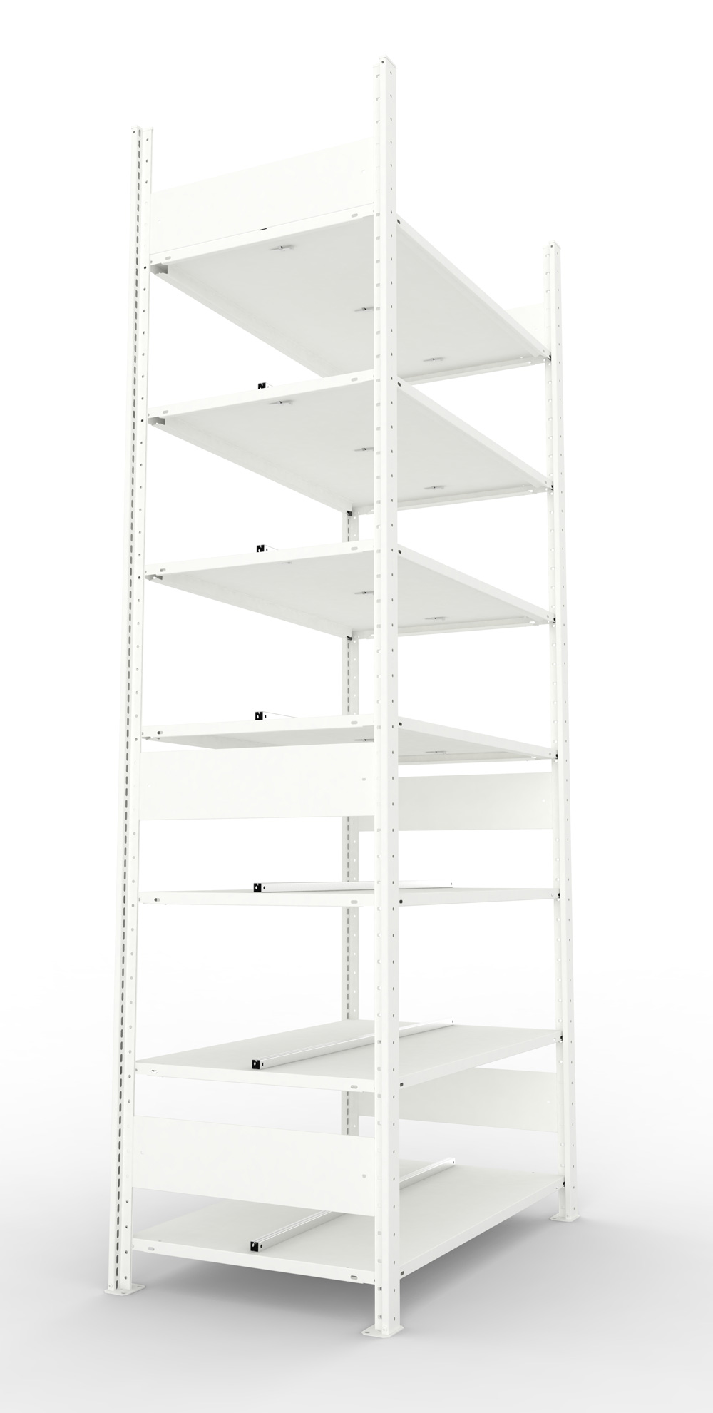 Büroregal, 2500 x 1000 x 600 mm (HxBxT), Grundregal